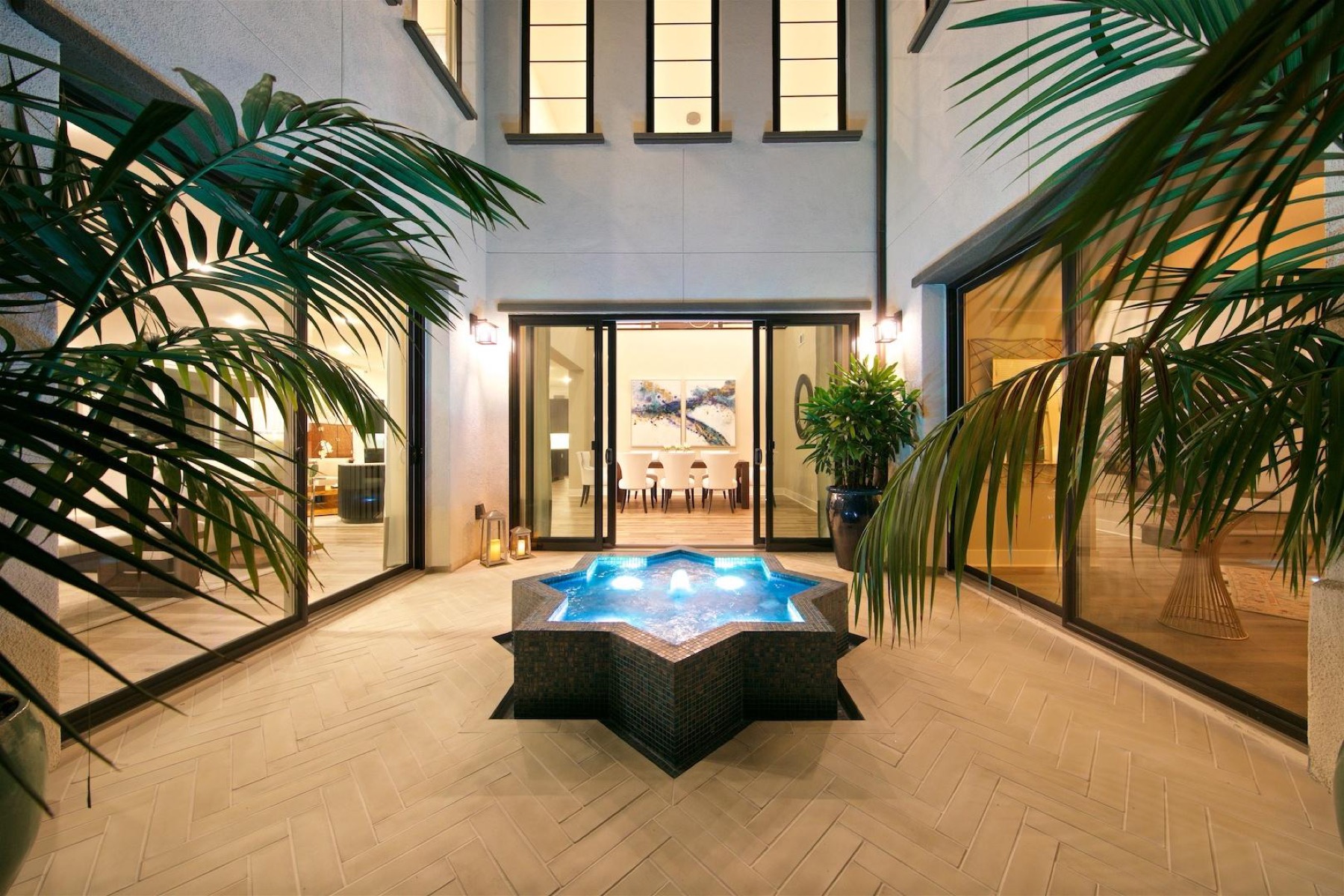 Lanai courtyard fountain